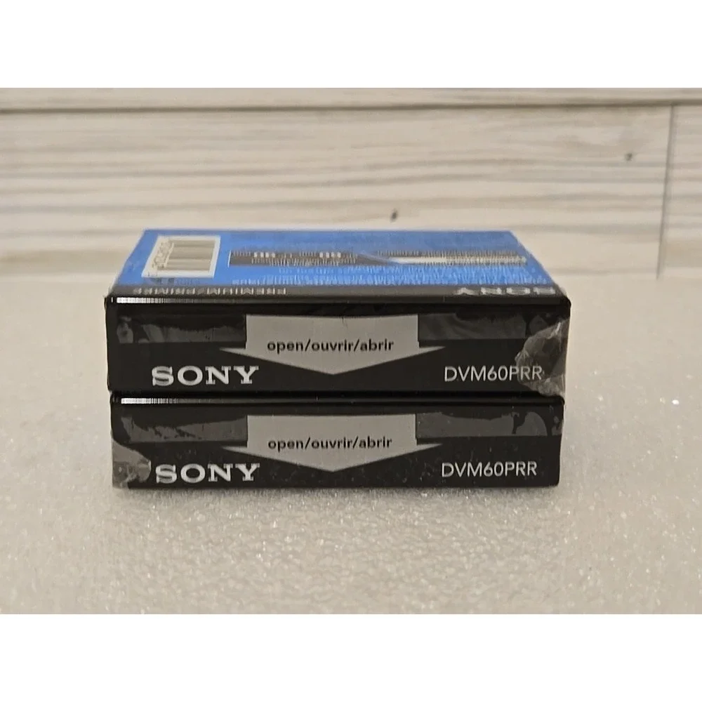 Sony 60 min Premium DVC Digital Video Cassette Lot Of 2 Tapes‎ Mini DV Sealed